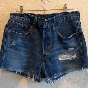 Levi’s 501 Distressed Denim Women Shorts